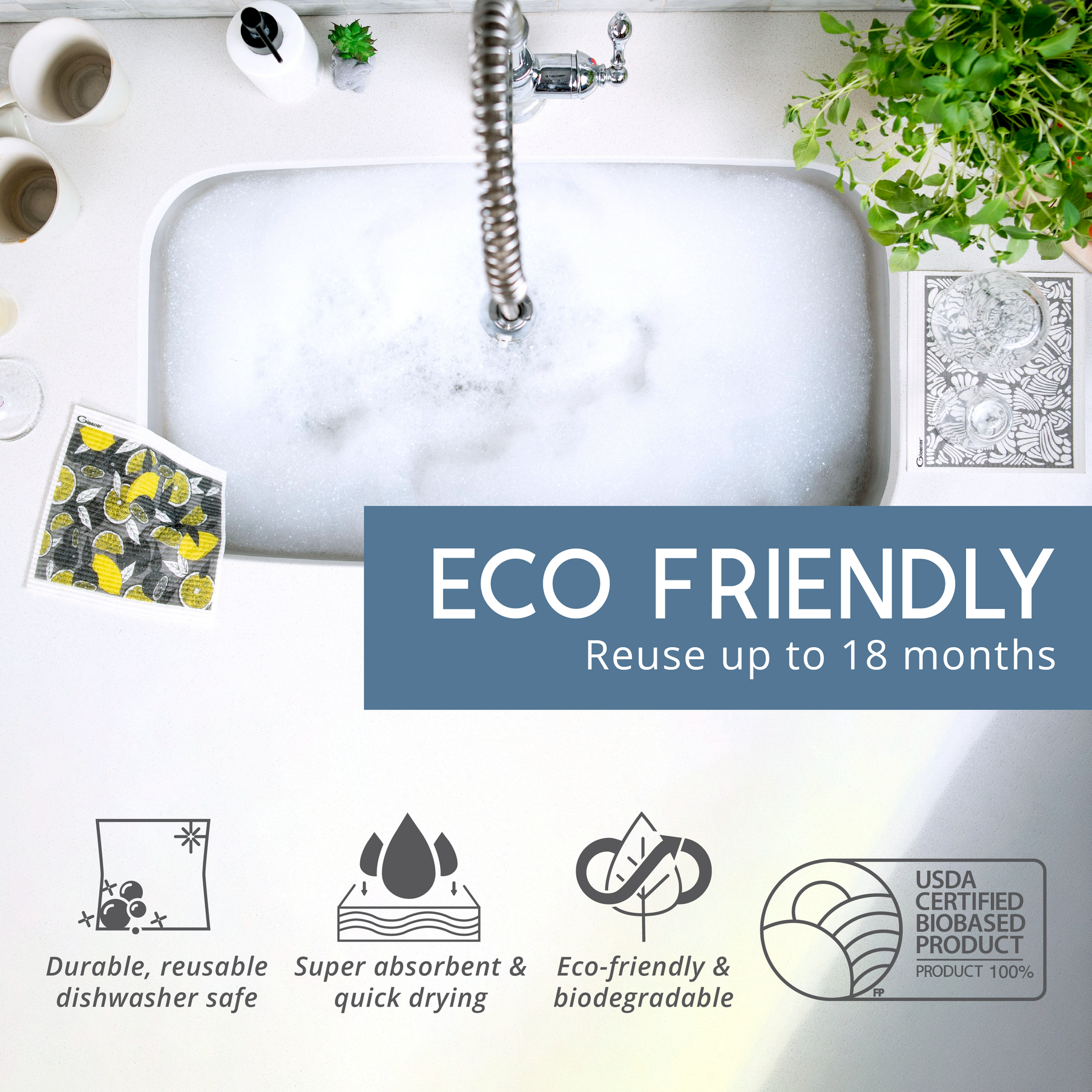 Super Eco Cloth | 2-pack | Nature Collection
